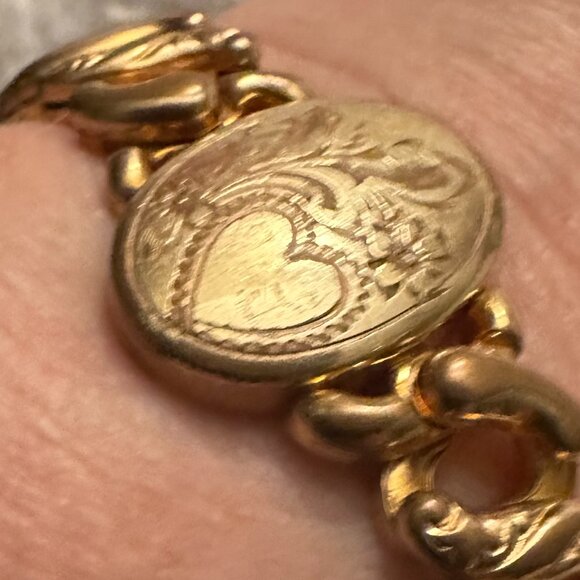 πHPπ NO MONOGRAM Vtg. Pitman & Keeler Amer. Queen Gold-Filled Exp. Bracelet - Picture 11 of 13